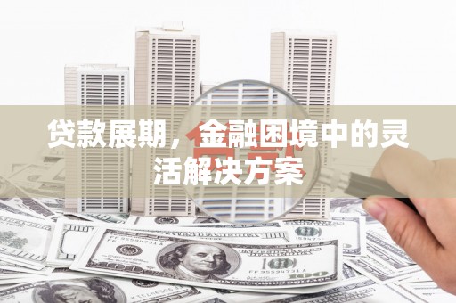 双江贷款展期，金融困境中的灵活解决方案