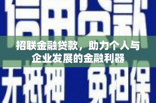 双江招联金融贷款，助力个人与企业发展的金融利器