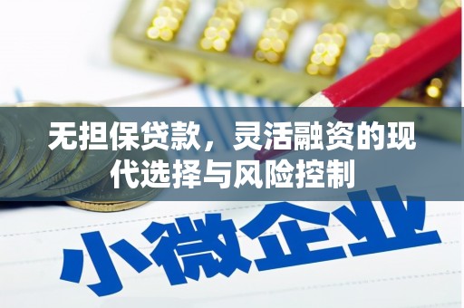 双江无担保贷款，灵活融资的现代选择与风险控制