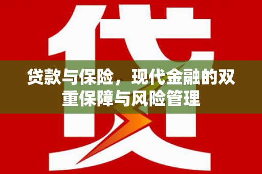 双江贷款与保险，现代金融的双重保障与风险管理