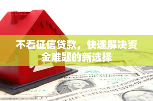 双江不看征信贷款，快速解决资金难题的新选择