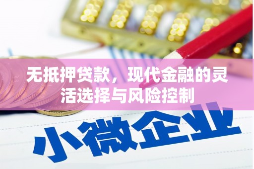 双江无抵押贷款，现代金融的灵活选择与风险控制