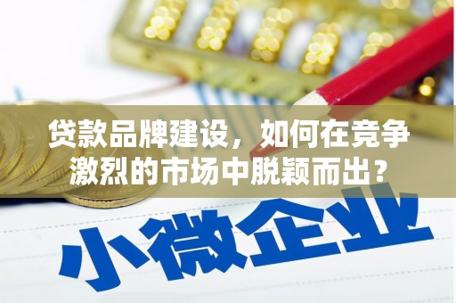 双江贷款品牌建设，如何在竞争激烈的市场中脱颖而出？