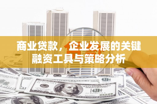 双江商业贷款，企业发展的关键融资工具与策略分析