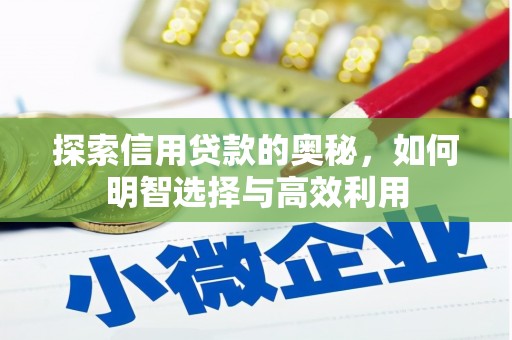 双江探索信用贷款的奥秘，如何明智选择与高效利用