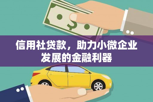 双江信用社贷款，助力小微企业发展的金融利器