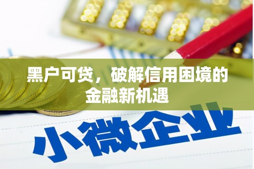 双江黑户可贷，破解信用困境的金融新机遇