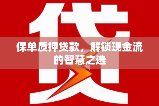 双江保单质押贷款，解锁现金流的智慧之选